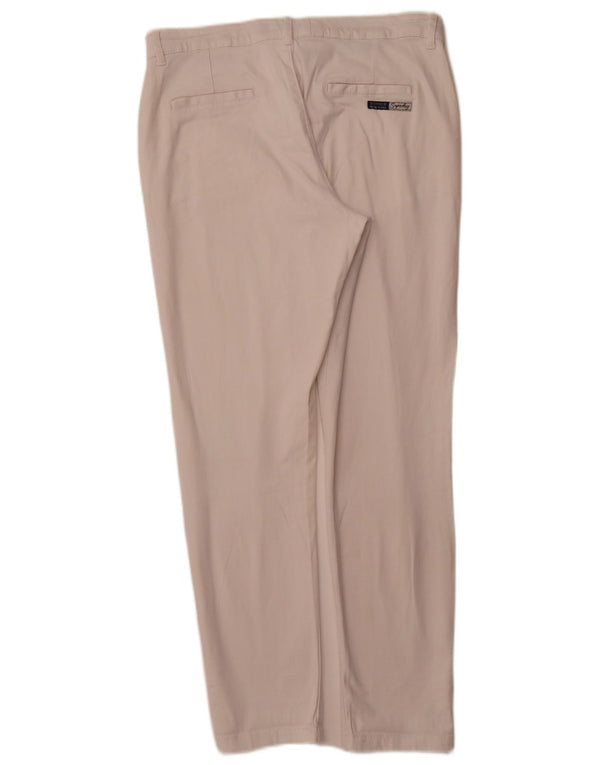 SUPERDRY Slim Chino Bukser til kvinder UK 12 Medium W32 L29 Hvid Bomuld