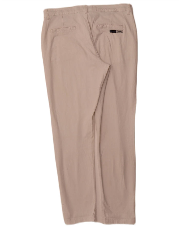 SUPERDRY Slim Chino Bukser til kvinder UK 12 Medium W32 L29 Hvid Bomuld