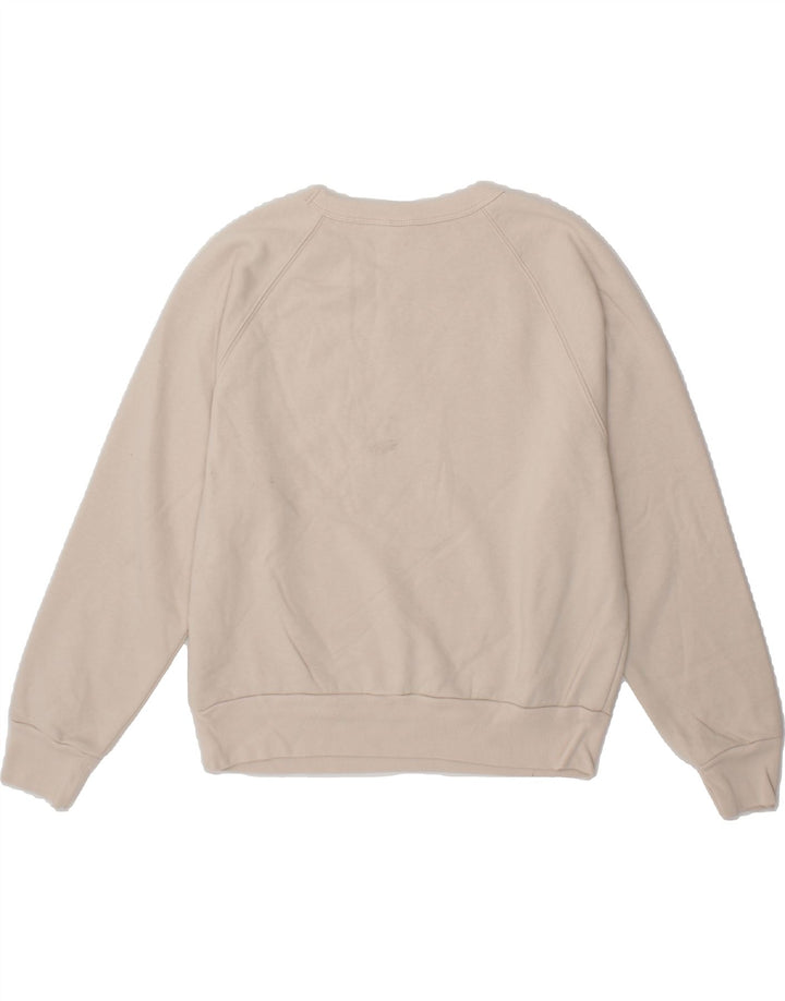 GAP Womens Oversized Graphic Sweatshirt Jumper UK 10 Small Beige Cotton Vintage Gap and Second-Hand Gap from Messina Hembry 