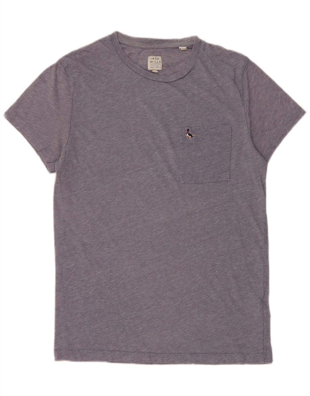 Jack Wills Herre T-shirt Top Lille blå Flecked Bomuld
