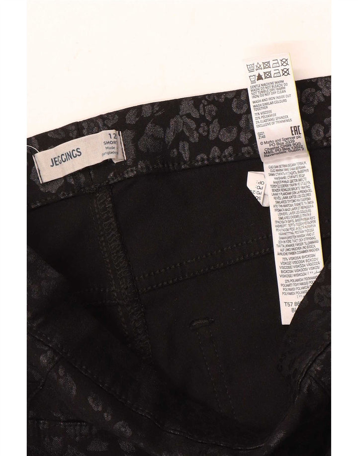 Marks & Spencer Dame Jegging Jeans UK 12 Medium W28 L26 Sort