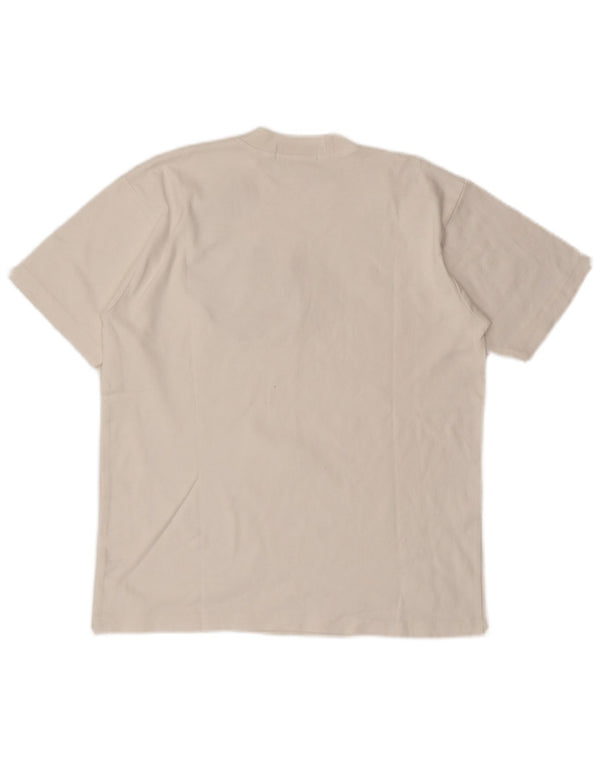 Vintage dame Nasa grafisk T-shirt top UK 18 XL hvid bomuld