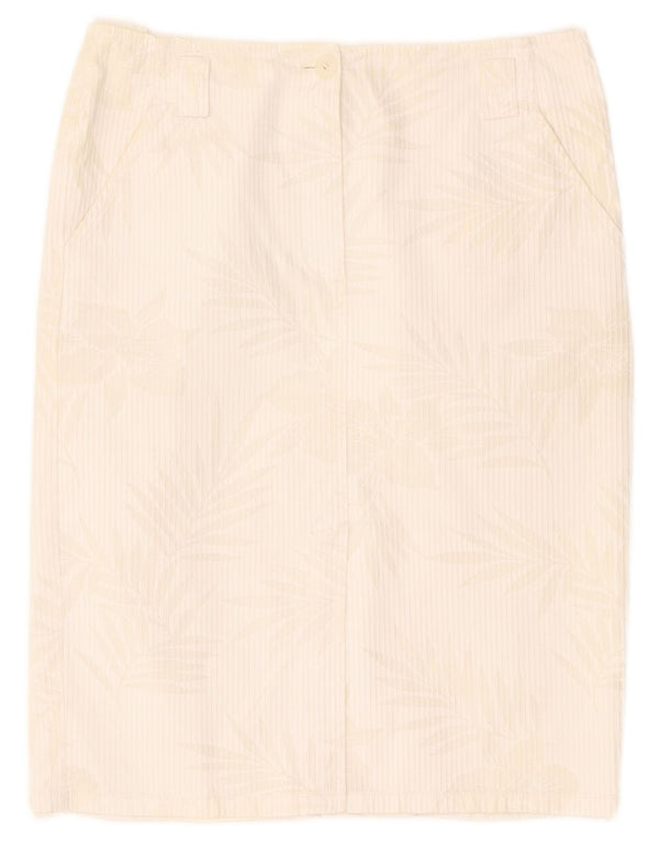 Taifun Womens Pencil Skirt W28 Medium White Floral