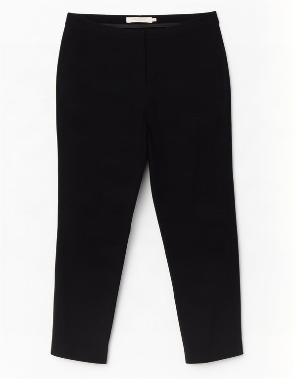 John Lewis Dame Slim Cropped Trousers UK 12 Medium W30 L25 Navy Blue
