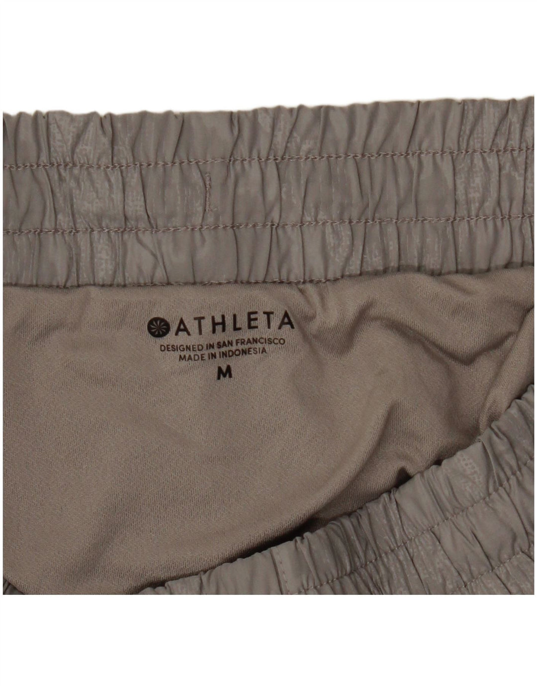 Athleta Womens Sports Shorts UK 14 Medium Grey Camouflage