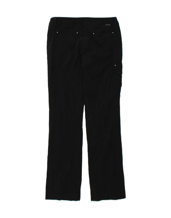 MARINA YACHTING Womens Bootcut Cargo Trousers IT 46 Large W32 L33  Black Vintage Marina Yachting and Second-Hand Marina Yachting from Messina Hembry 