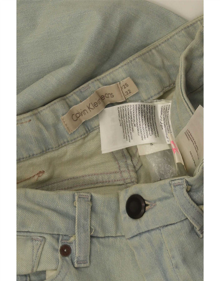 Calvin Klein Dame Slim Jeans W25 L32 Blå Bomuld