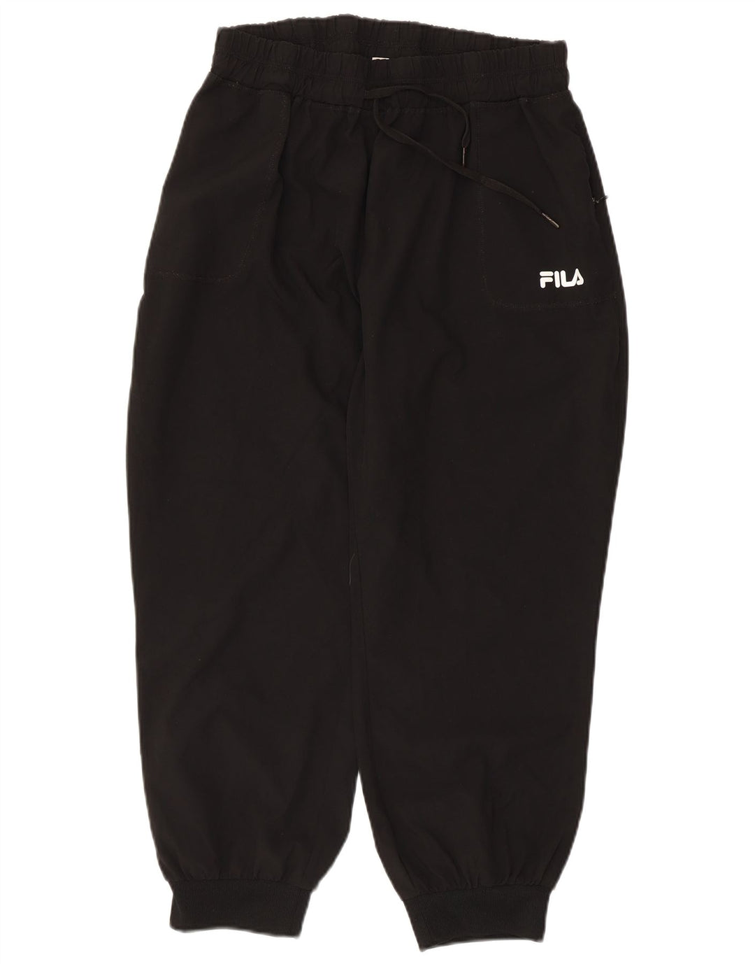 Fila Dame træningsdragt Bukser Joggers UK 14 Large Black Polyester