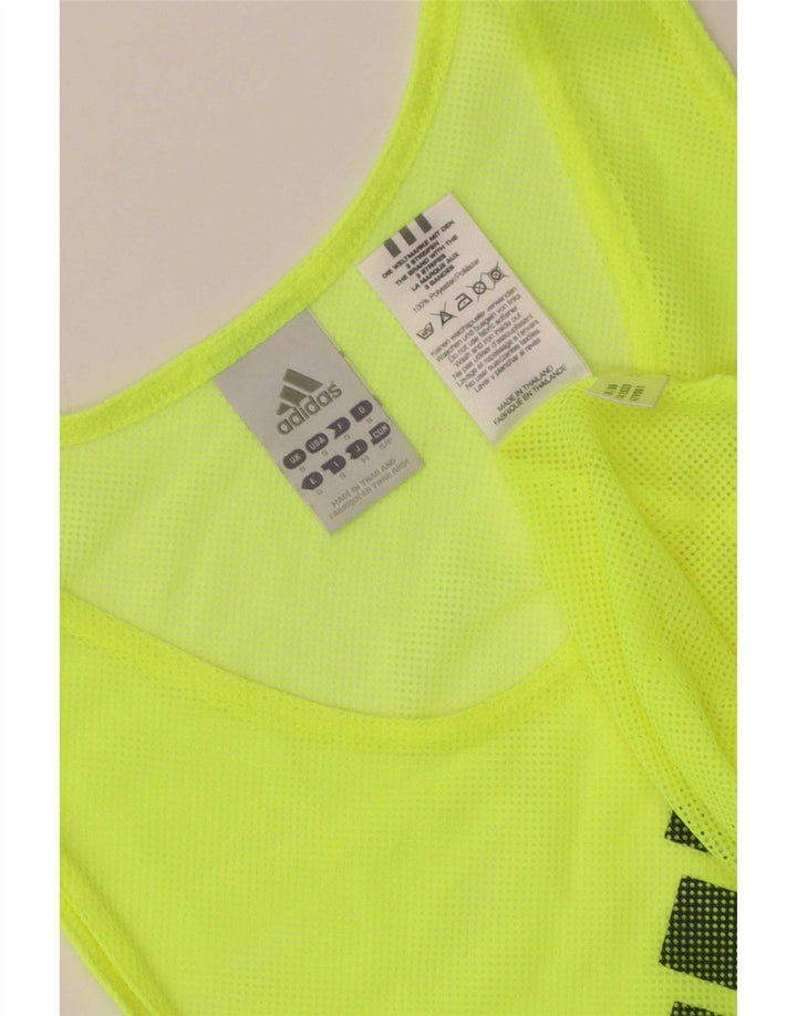 Adidas Herre Grafisk Vest Top Lille Gul Polyester