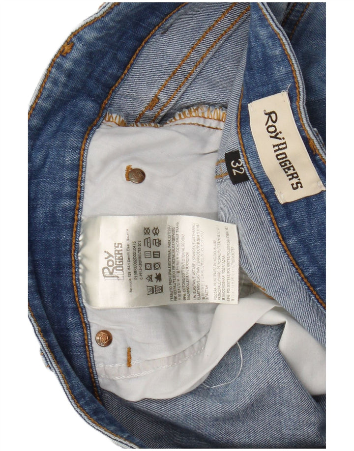 Roy Rogers Denim Shorts til mænd W32 Medium Blue Bomuld