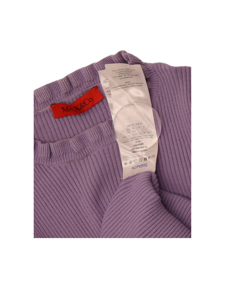MAX & CO. Womens Top Long Sleeve UK 12 Medium Purple Viscose Vintage Max & Co. and Second-Hand Max & Co. from Messina Hembry 