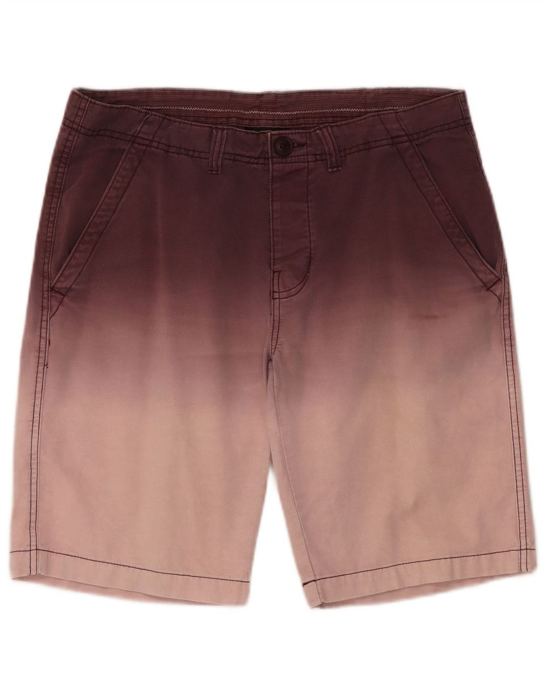 Pierre Cardin Herre Chino Shorts Medium W32 Brun Colourblock Bomuld