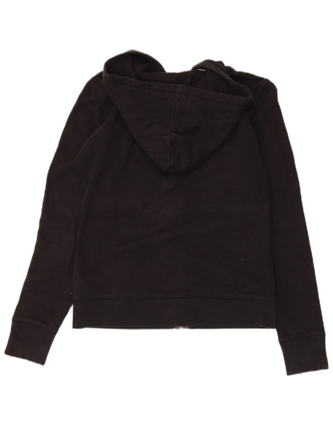 Dkny Dame New York Grafisk Hættetrøje Sweater med lynlås UK 10 Small Black Bomuld