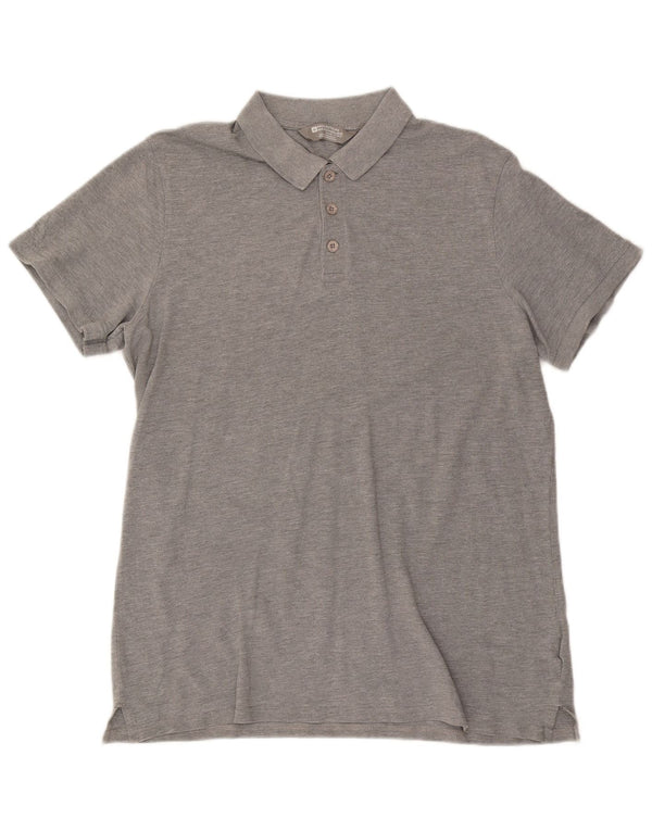 Mountain Warehouse Herre Loose Fit Polo Shirt Medium Grey Bomuld