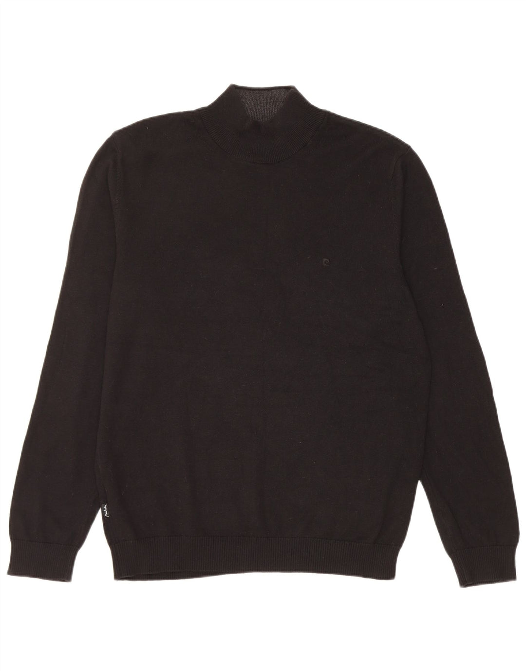 PIERRE CARDIN Herre Turtle Neck sweater Stor Sort Bomuld