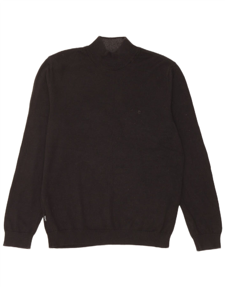 PIERRE CARDIN Herre Turtle Neck sweater Stor Sort Bomuld