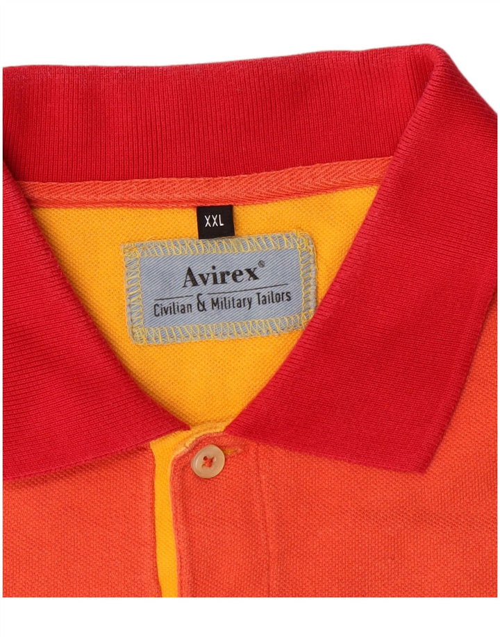 Avirex herre poloskjorte 2XL orange bomuld