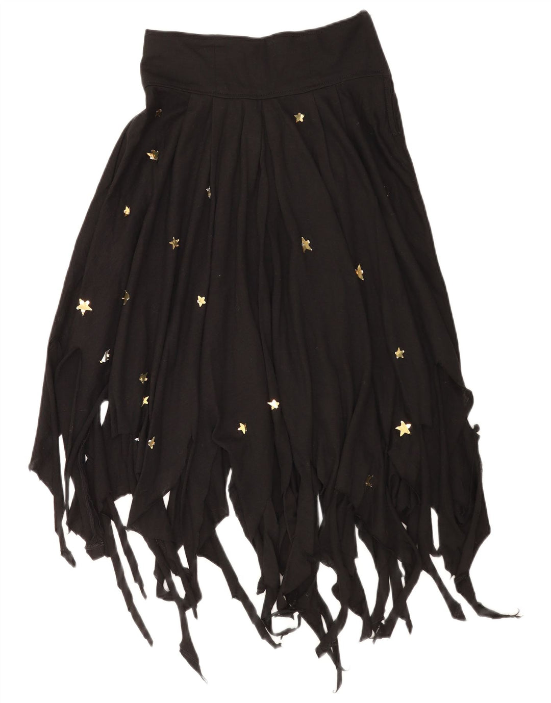 POP 84 Dame asymmetrisk nederdel IT 44 Medium W28 Sort Akryl