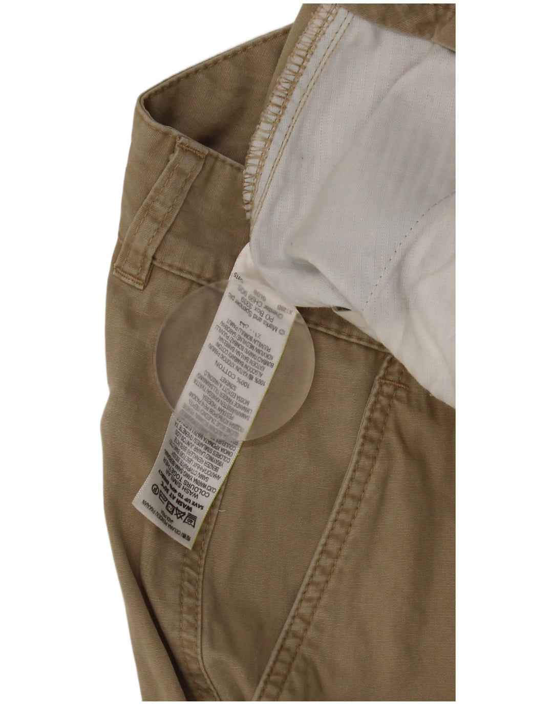 Marks & Spencer Herre Cargo Shorts W36 XL Beige Bomuld