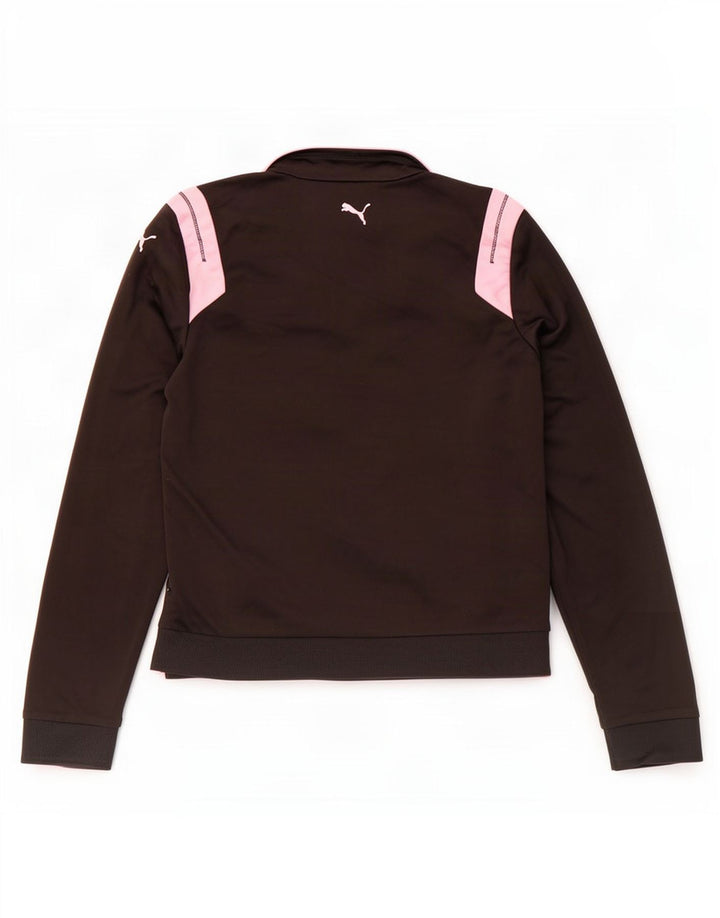 Puma træningsdragt topjakke til kvinder UK 10 Small Black Colourblock