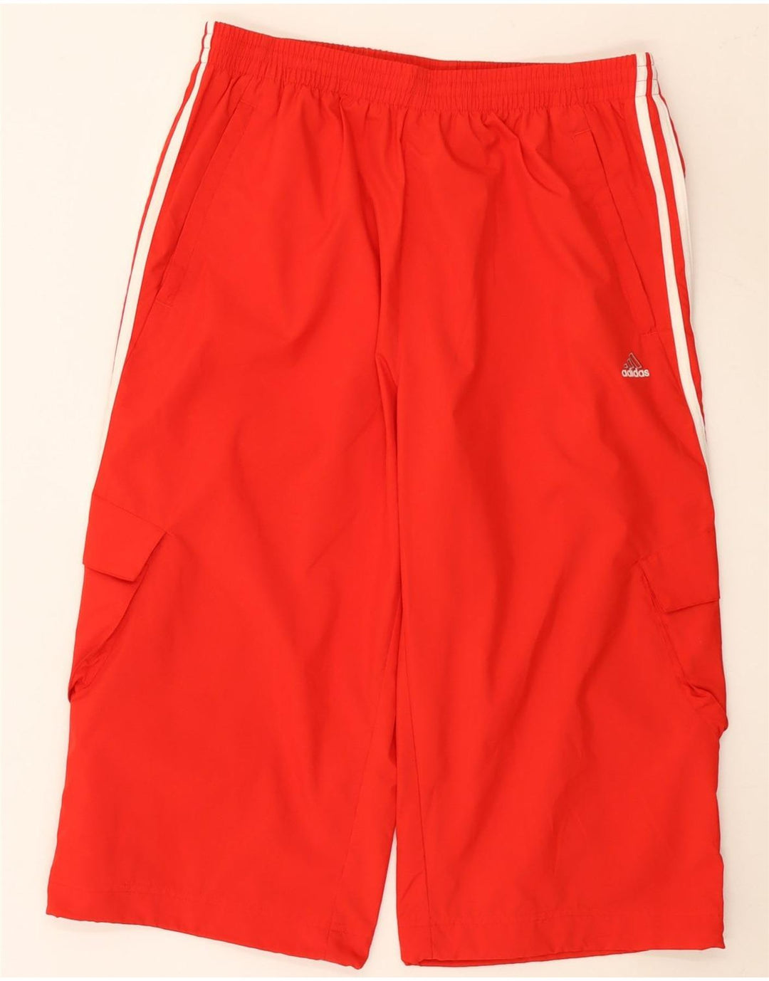 Adidas Herre Bermuda Cargo Sports Shorts Store Røde Nylon