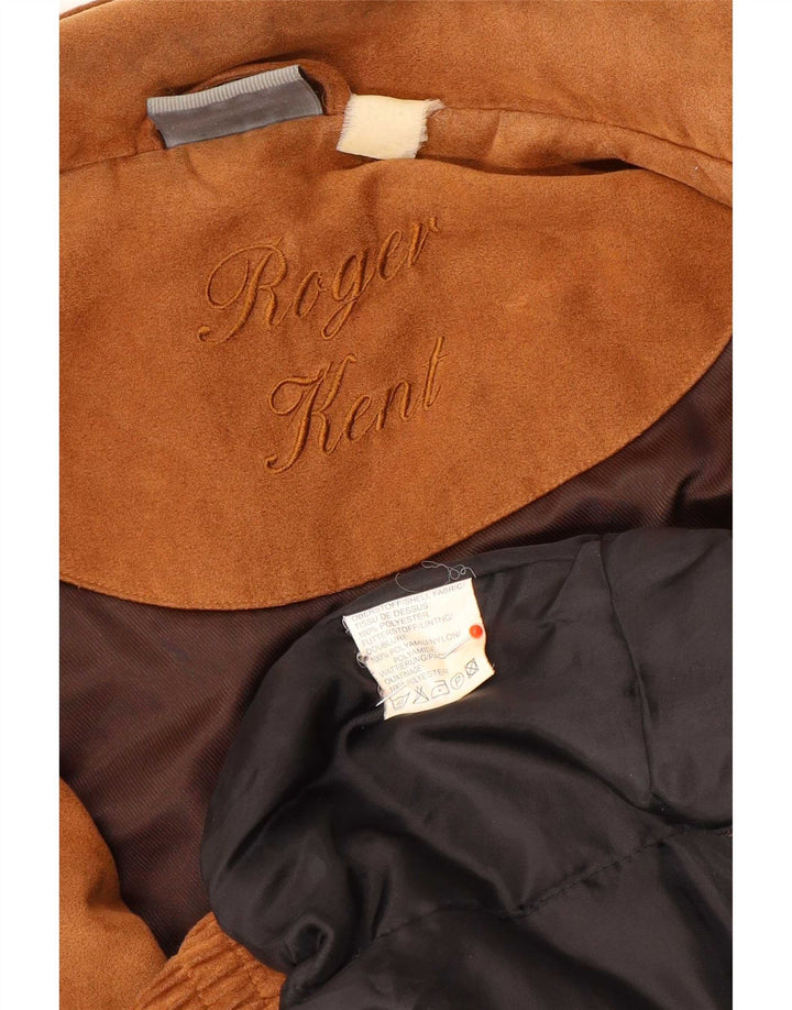 Roger Kent Bomberjakke til mænd UK 42 XL Brun Polyester