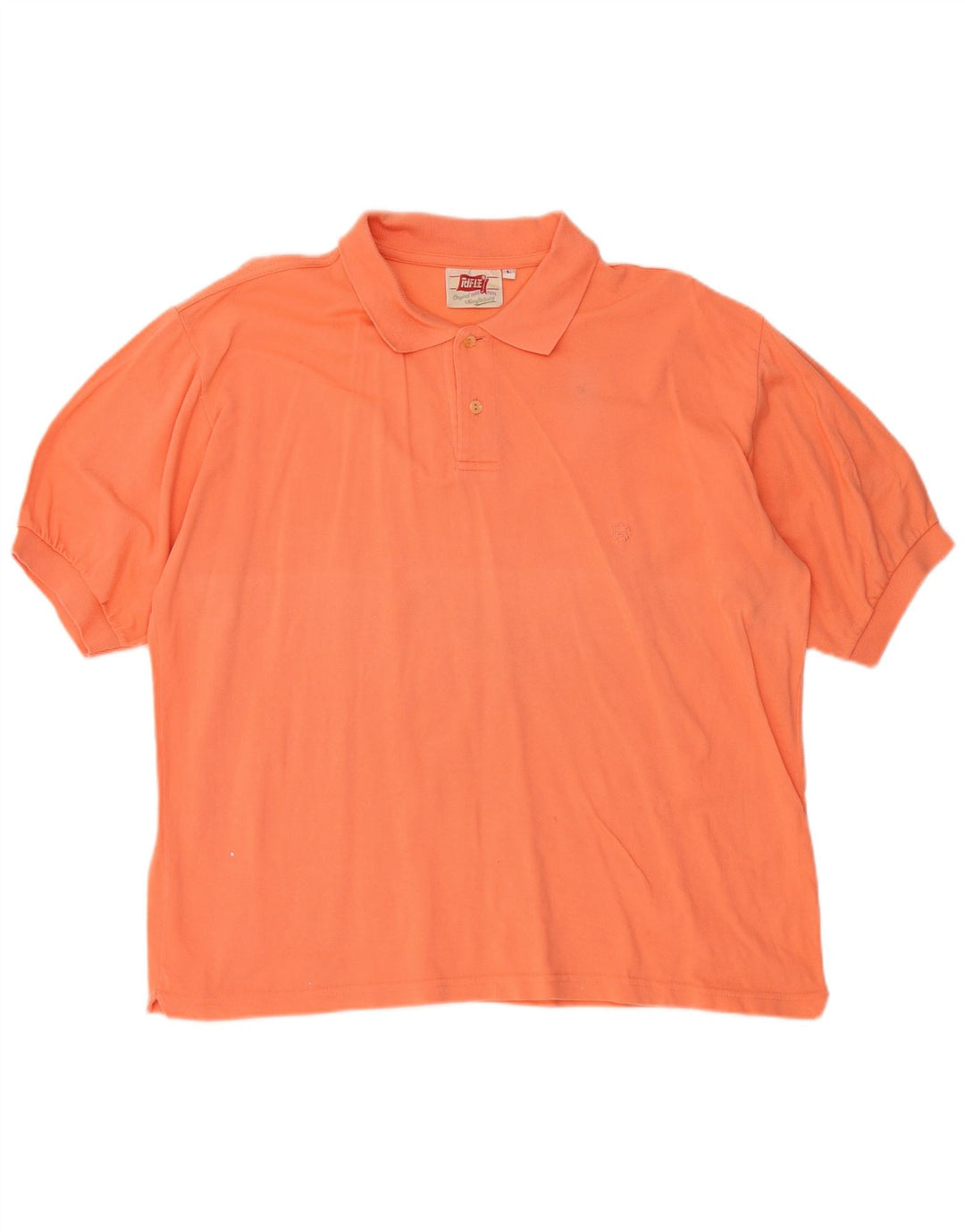 RIFLE Poloshirt til mænd Stor Orange Bomuld