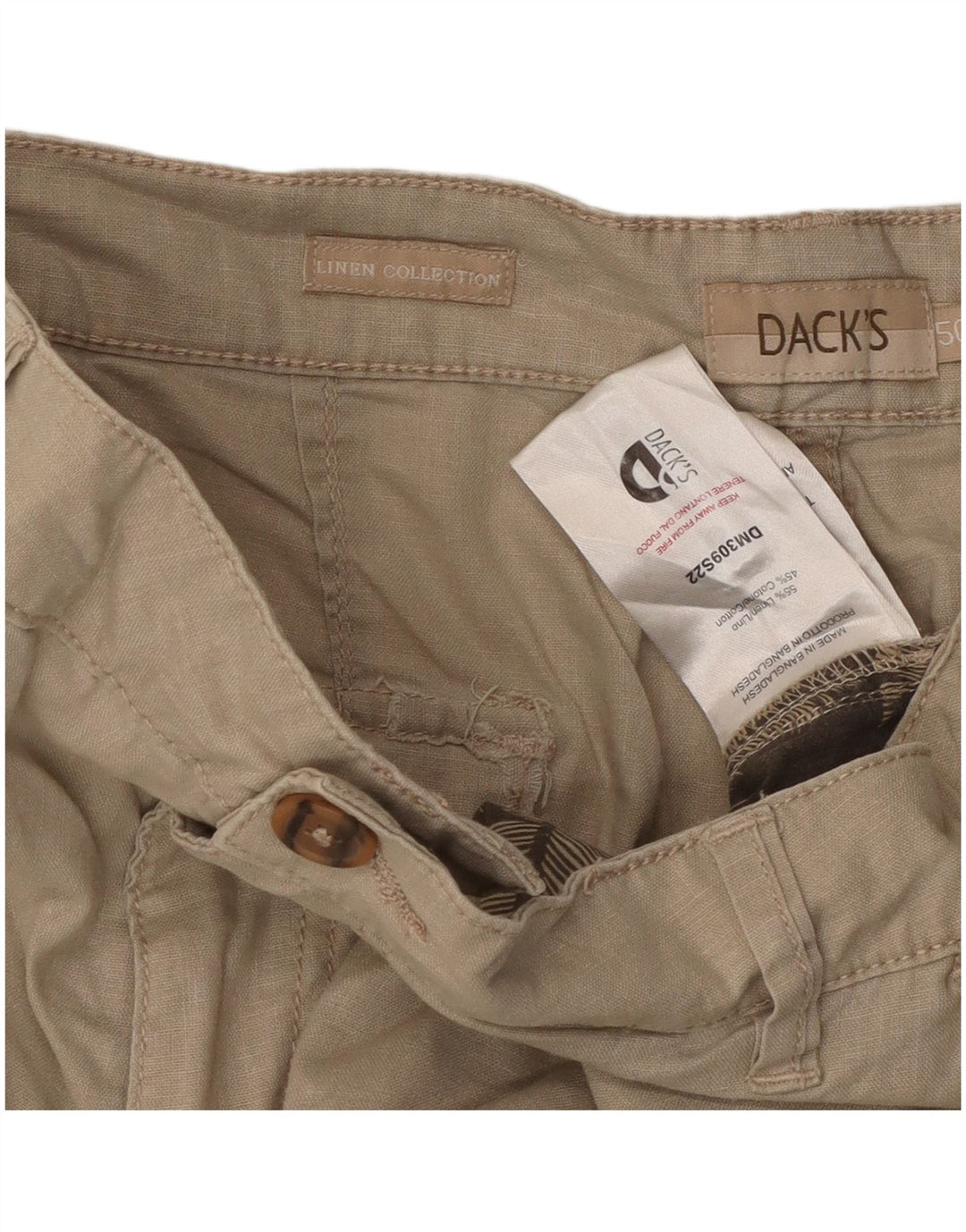 Dacks Chino Shorts til mænd IT 50 Large W36 Beige Linen