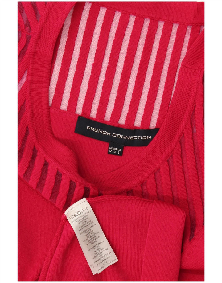 French Connection Dame A-Line Kjole UK 12 Medium Pink Viscose