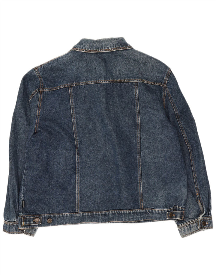 Vintage Dame Oversized Denim Jacket UK 10 Small Blue