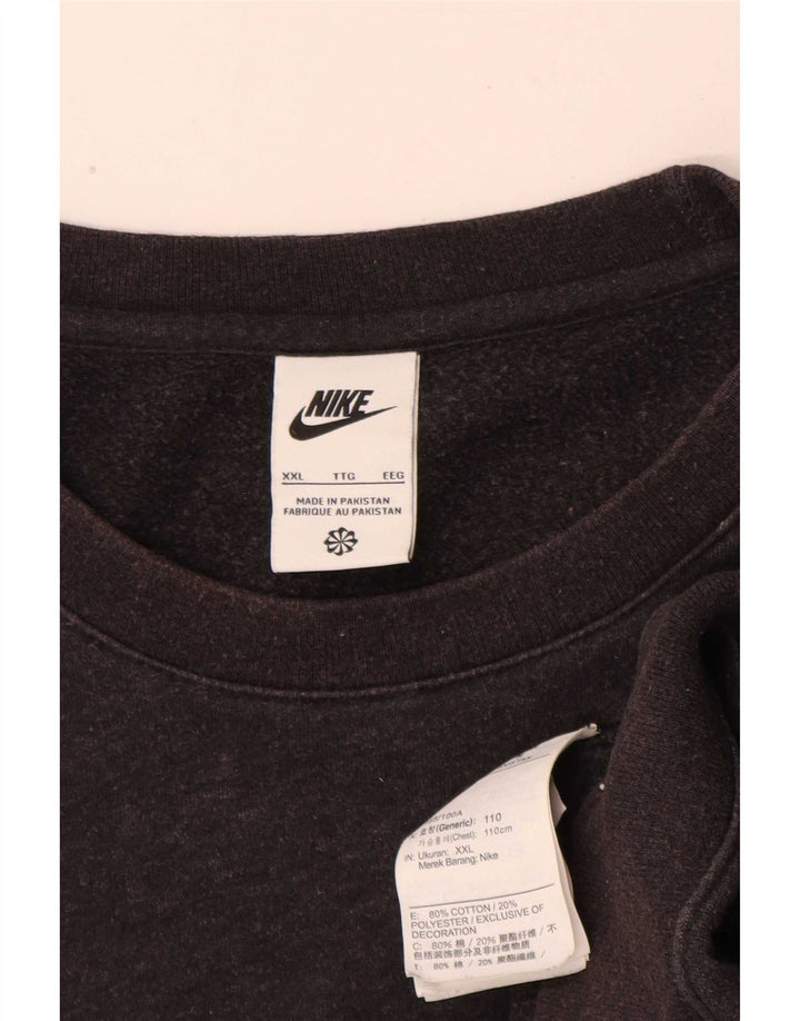Nike Sweatshirt Jumper til mænd 2XL Grå bomuld