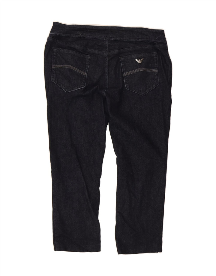 ARMANI Womens Slim Capri Jeans W32 L23 Navy Blue Vintage Armani and Second-Hand Armani from Messina Hembry 