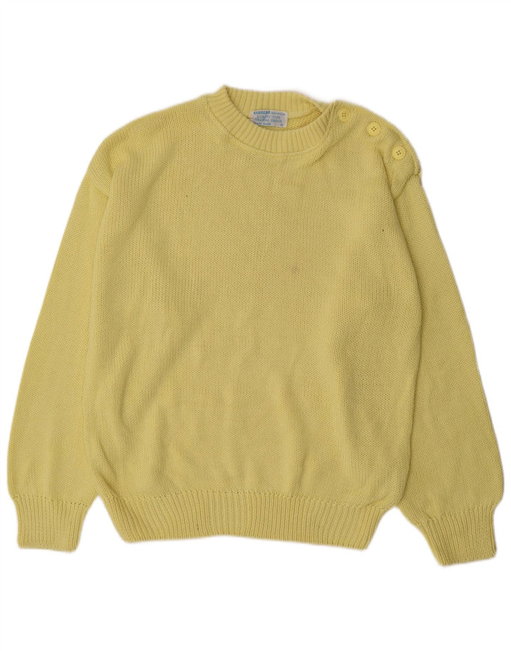 Carrera herre sweater med rund hals XL gul bomuld