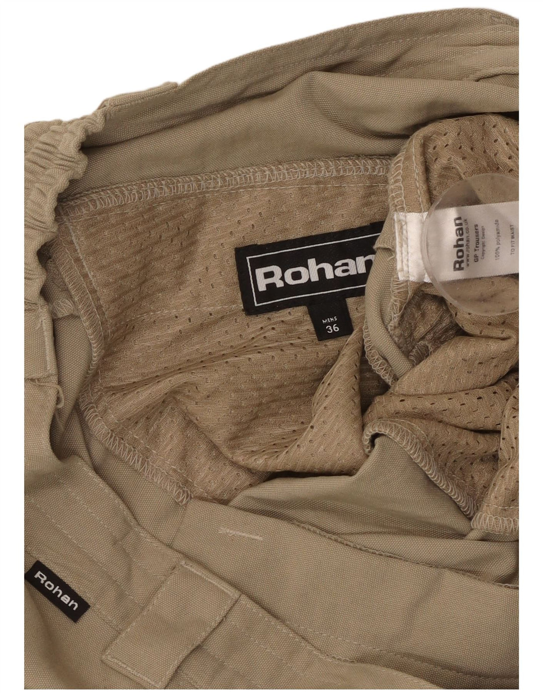ROHAN Straight Cargo Bukser til mænd W36 L27 Beige Polyamid