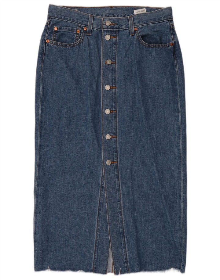 Levi's Dame-denimnederdel W29 Medium Blue Bomuld