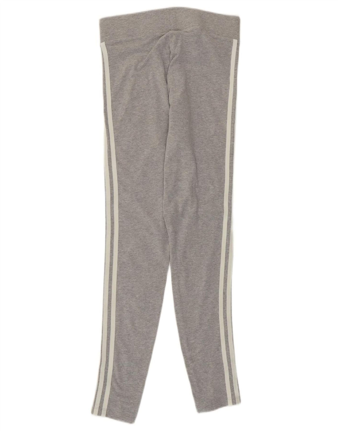 ADIDAS Womens Leggings UK 8 Small  Grey Cotton