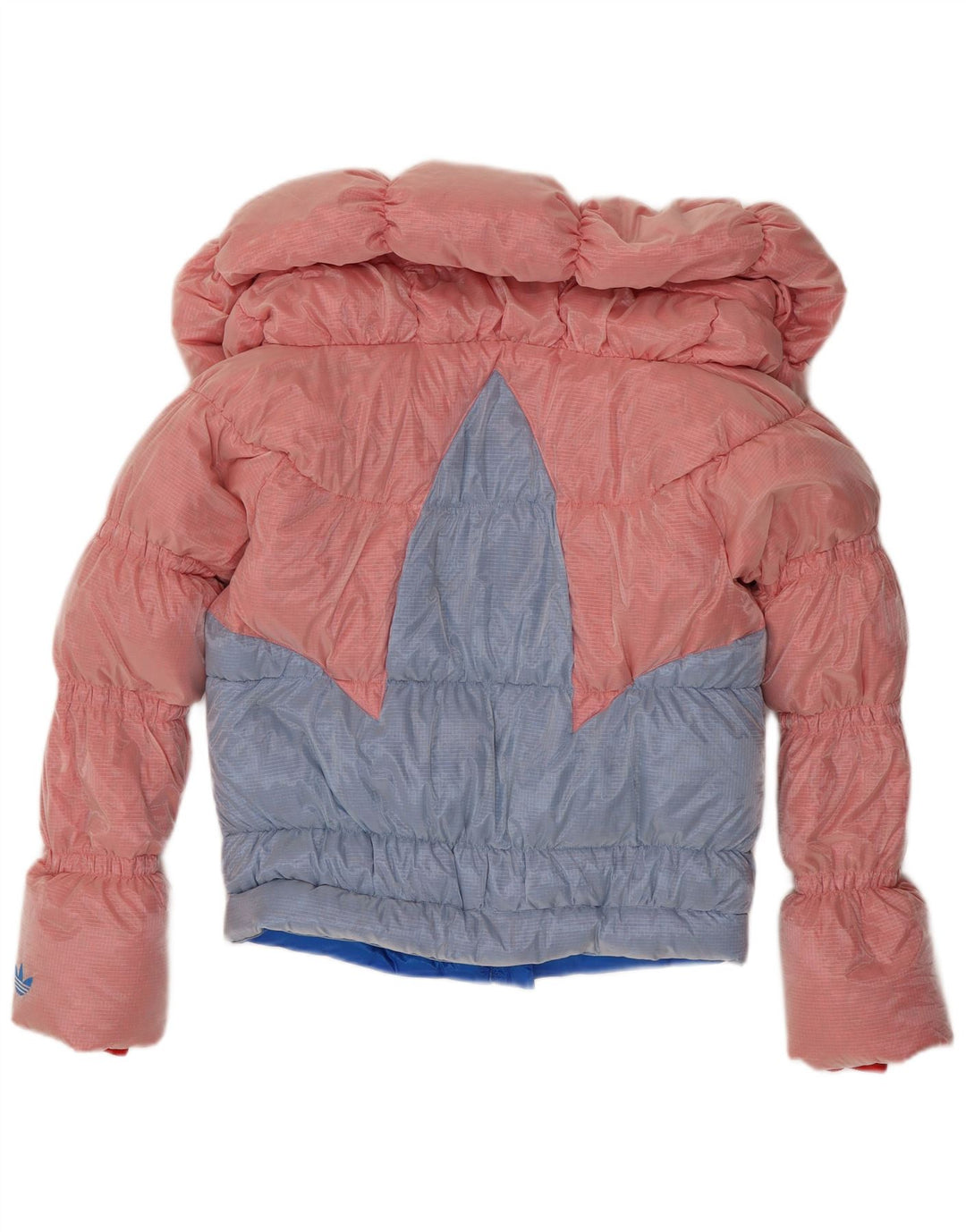Adidas polstret jakke til kvinder UK 12 Medium Pink Colourblock Polyamid