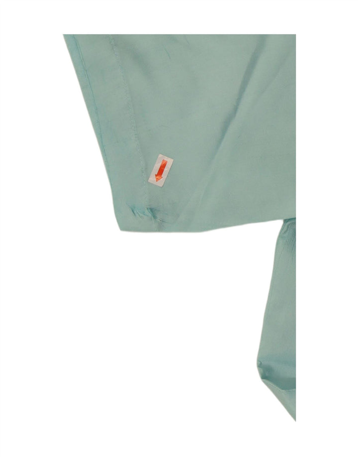 MIRAGE Mens Shirt Size 39/40 Medium Turquoise Polyester Vintage Mirage and Second-Hand Mirage from Messina Hembry 