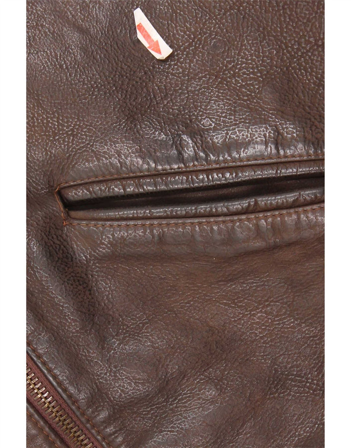 Vintage herre læderjakke UK 36 Small Brown
