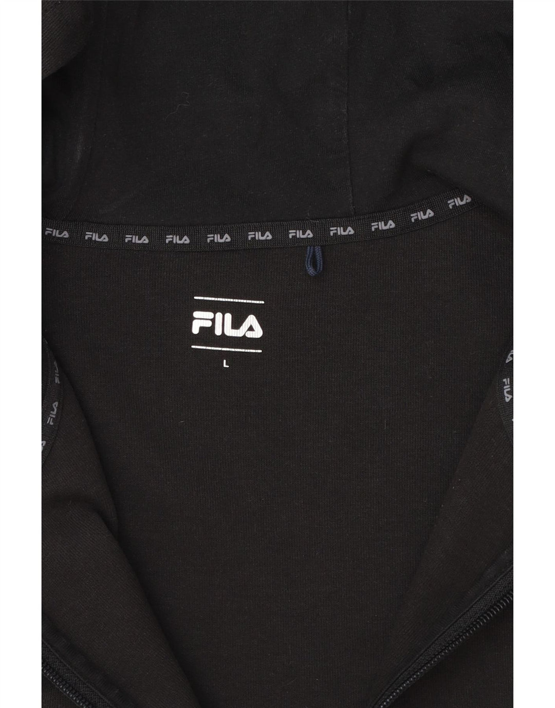 Fila Hættetrøje med lynlås til mænd Large Black Colourblock