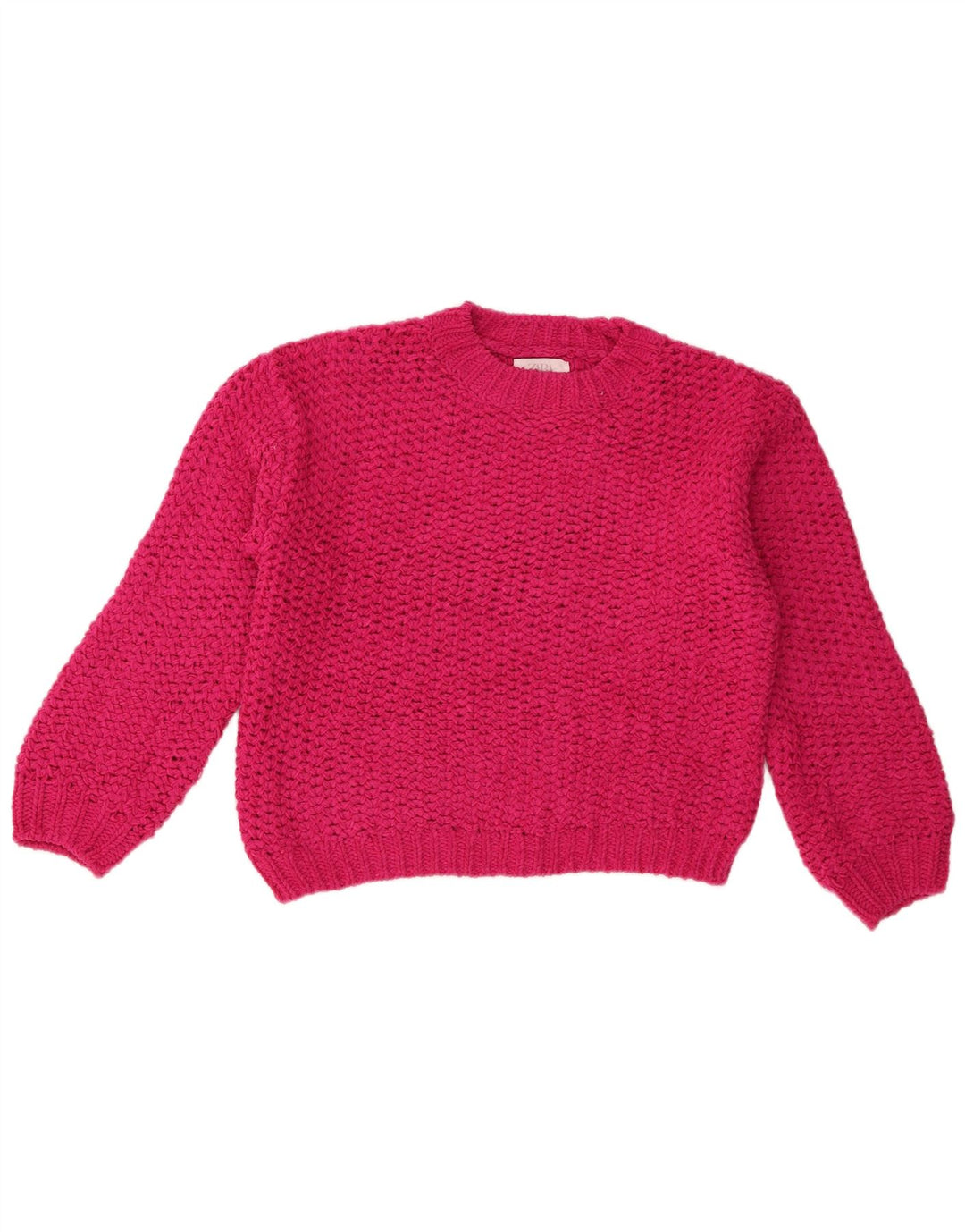 Zara piger med rund hals sweater 13-14 år Pink Polyester