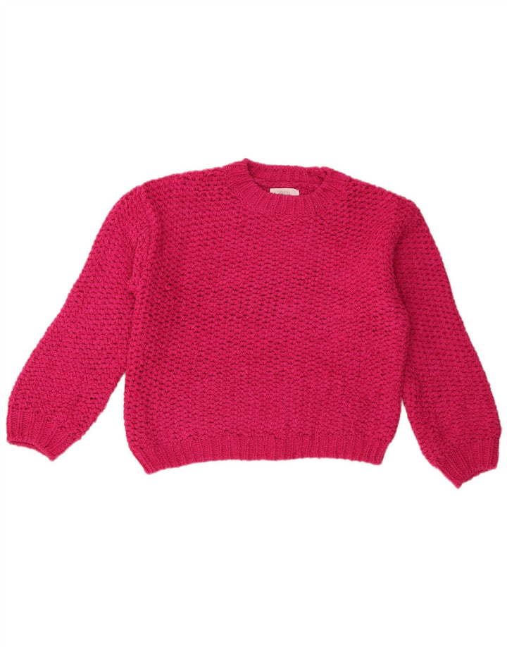 Zara piger med rund hals sweater 13-14 år Pink Polyester