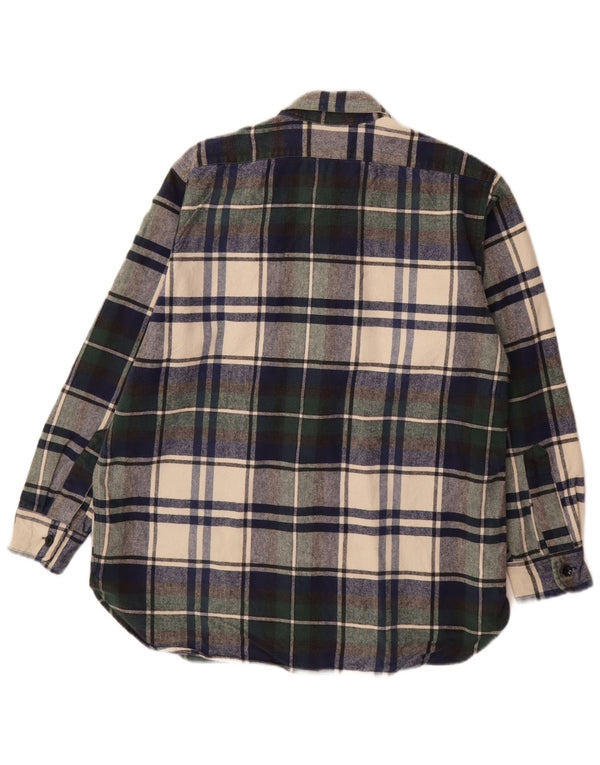 L.L.Bean Flannelskjorte til mænd mellemgrøn ternet bomuld