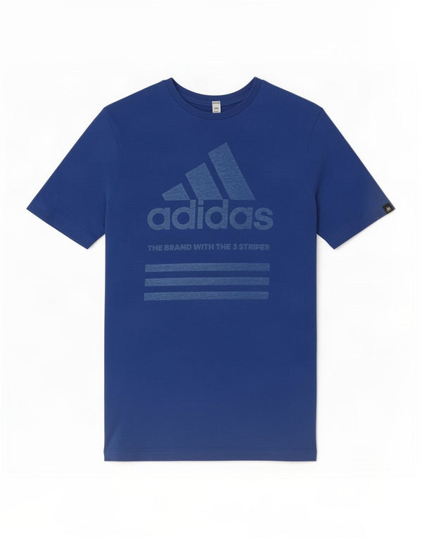 Adidas drenge grafisk t-shirt top 15-16 år blå