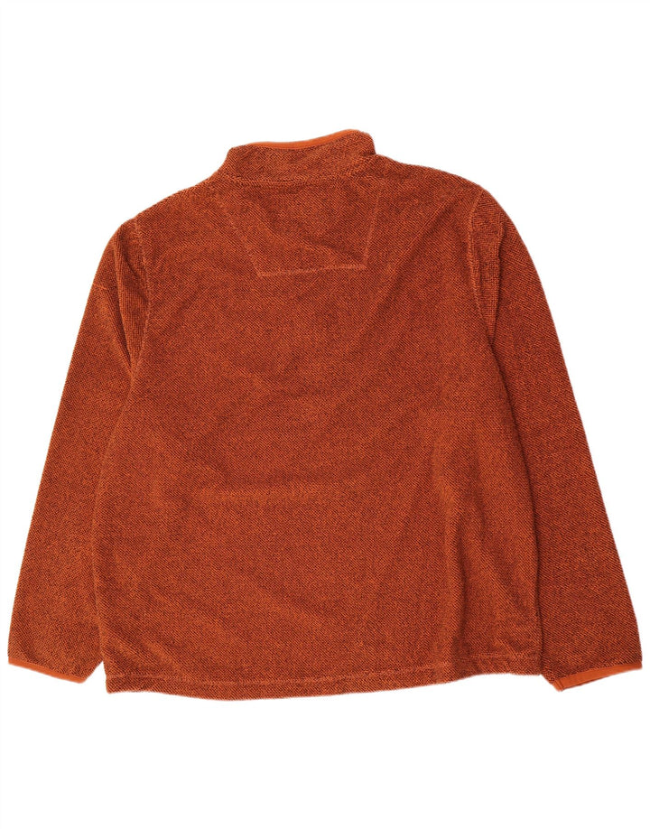 Weird Fish Herre lynlås hals Fleece Jumper 4XL brun polyester