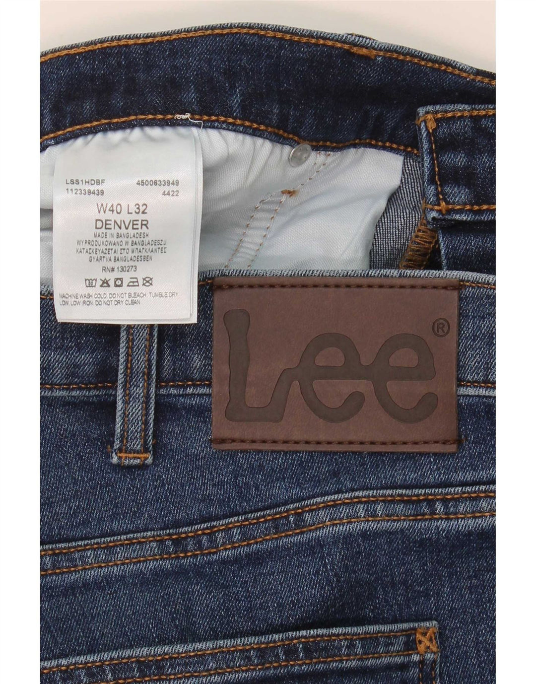Lee Herre Denver Bootcut Jeans W40 L32 Blå Bomuld