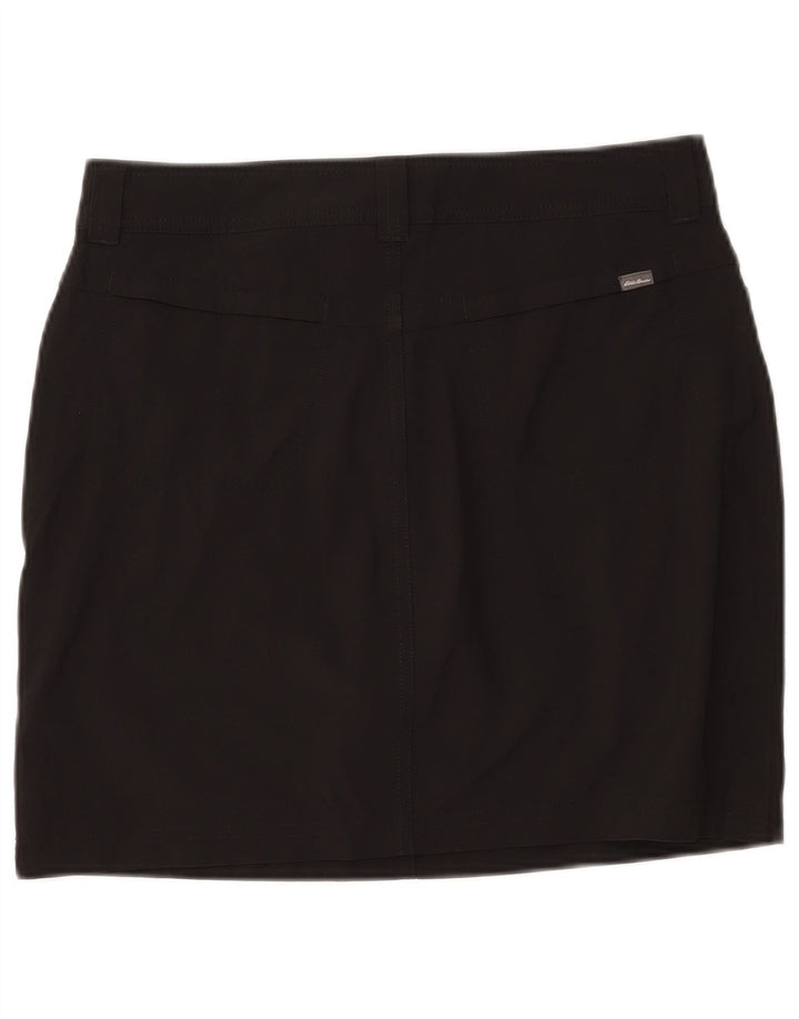 EDDIE BAUER Womens Mini Skirt US 6 Medium W32 Black Polyester