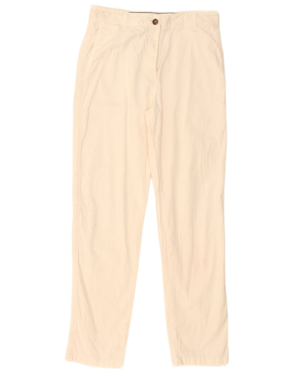 Marks & Spencer Lige Chinobukser til kvinder UK 8 Small W28 L29 White