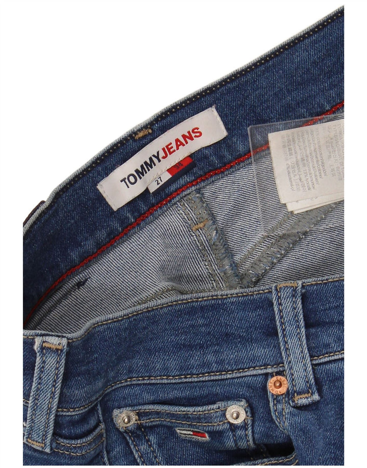 TOMMY HILFIGER Dame Skinny Jeans W27 L34 Blå Bomuld