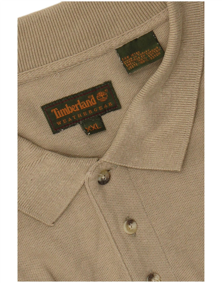 TIMBERLAND Poloskjorte til mænd 2XL Beige Bomuld